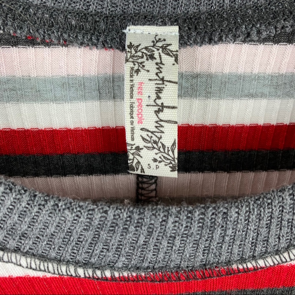 Intimately Free People Striped Ribbed Knit Shirt - Picture 5 of 8